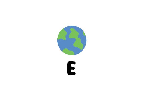 Alphabet Letter E for Crafts and School Amp Projects