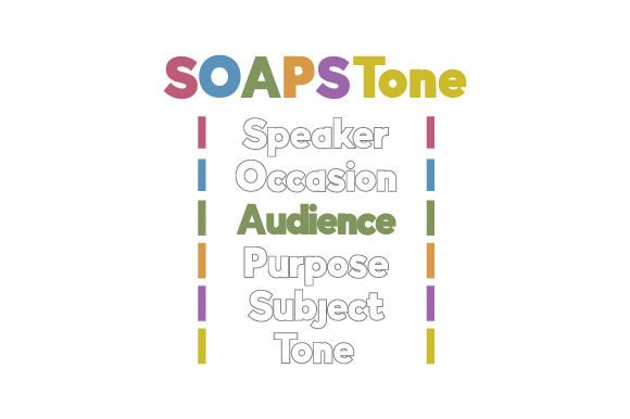 Audience - SOAPSTone Chart for School Amp Crafts