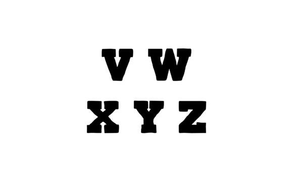 Letter Bank V-Z for Crafts and School Amp Projects