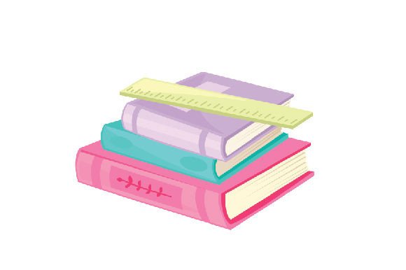 Ruler on Top of Books: Crafts for School Amp