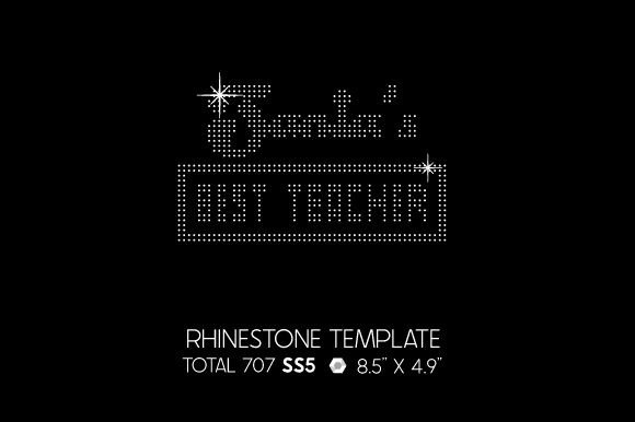 Santa's Best Teacher Rhinestone Crafts Review