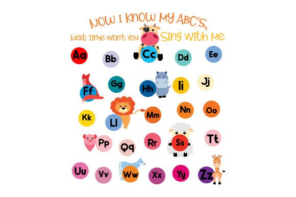 The Alphabet Chart - Animals for School Amp Crafts